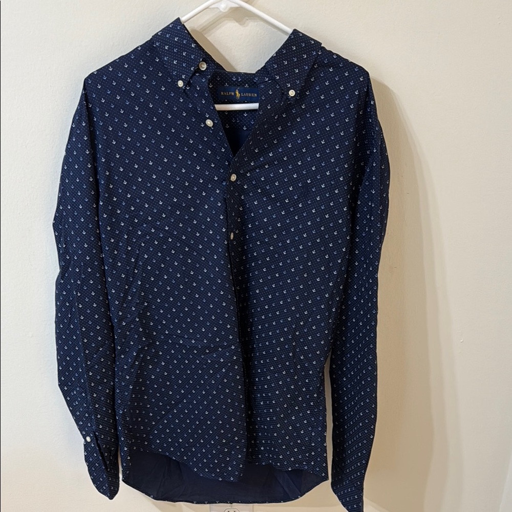 Polo Ralph Lauren Dark Blue Patterned Casual Shirt